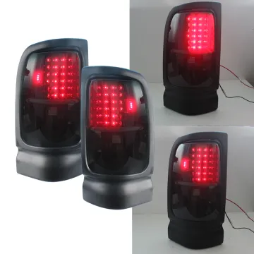 Wukma Kit for Dodge Ram 1500/2500/3500 Smoke LED Brake Rear Tail Light (1994-2001/1994-2002)