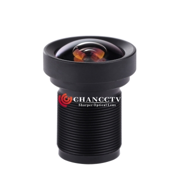 1/2.3" M12 Low Distortion 2.7mm F2.8 Sports Camera & CCTV 4K Lens