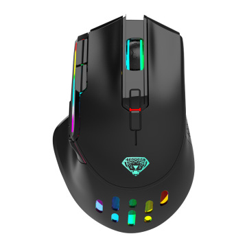 Hot Sale Rechargeable RGB Backlit Adjustable Wireless Gaming Mouse