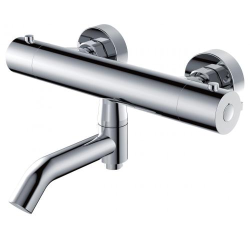 Robinet de douche thermostatique rond mural