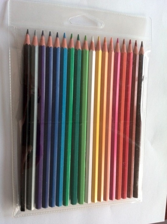 PVC Bag Packing 18 Color Pencil