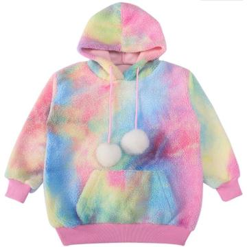 Pull à capuche en peluche personnalisé pour enfants