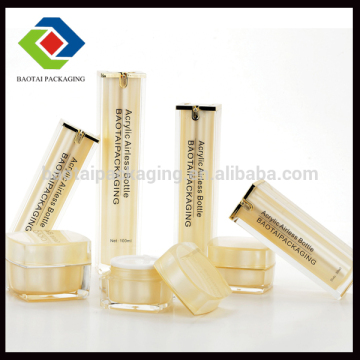 80ml acrylic airless bottle for cosmetic packaging