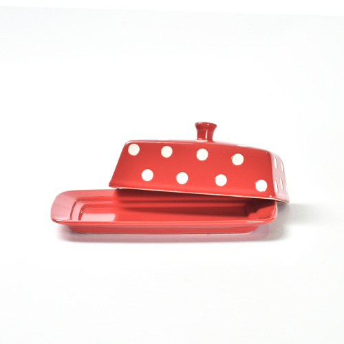 kitchenware container french ceramic butter dish with lid