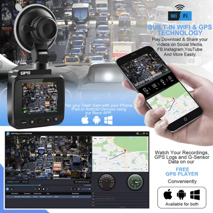 4K Car Black Box Recorder with Sony Sensor and WiFi