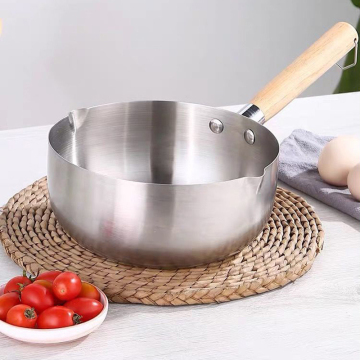 Aliments japonais élégants en pot à soupe au lait: plateau de glace en acier inoxydable bien conçu, assiette de neige fonctionnelle