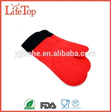 Private Label Exta Long Silicona Oven Glove Cotton Oven Glove