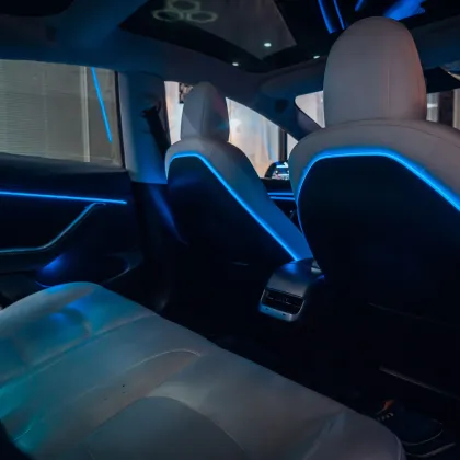 2024 New Tesla Model Y 3 Ambient Light Kit - Symphony Interior 22 In1 64 Color Car Ambient Light