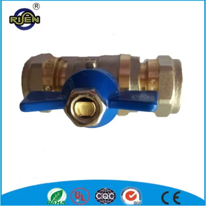 RS-500213 brass pex al pex ball valve double end swagelok valve