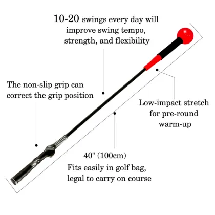 Golf Swing Stick: Lag Trainer for Improved Swing and Warmup