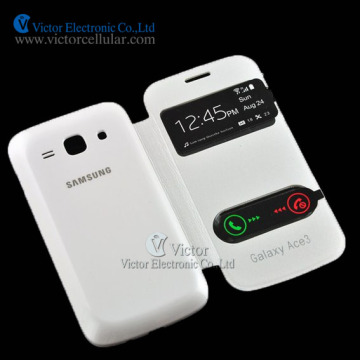 Cheap mobile phone Flip Cover Case for Samsung Galaxy Ace 3 S7270 S7272 S7275
