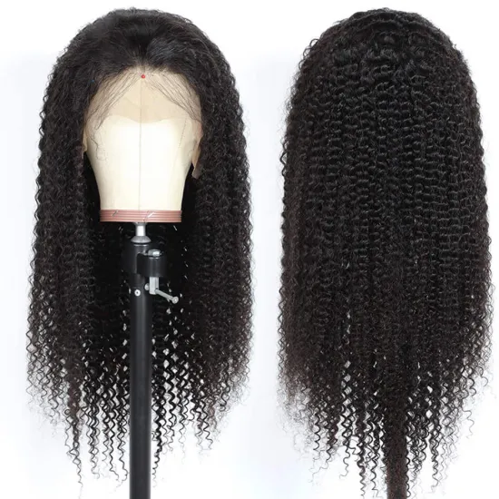 Cheap Human Hair Wigs  Brazilian Virgin Cuticle Aligned 100%Human Hair 13x4 Lace Front Wig Kinky Curly For Black Women Hot Sale