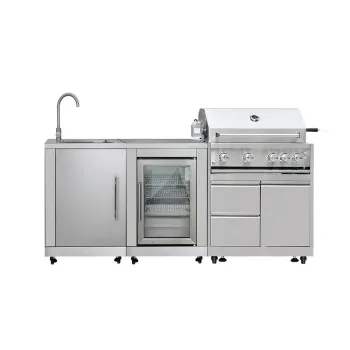 304 Stainless Steel Custom Outdoor Kitchen Set with BBQ Grill