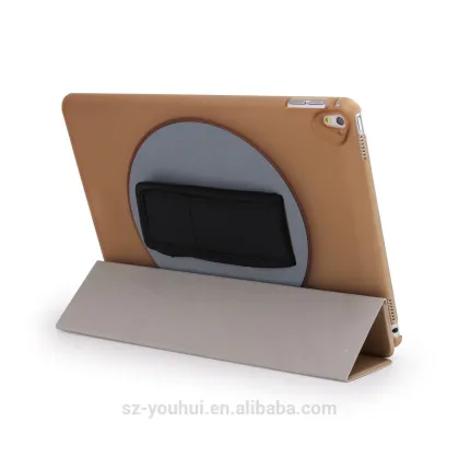 High quality wholesale belt leather retating case for iPad pro 9.7