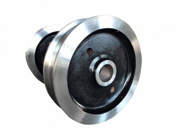 High quality crane forged steel wheel for sale