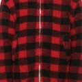 Экономичная куртка из шерпы в красный плед высокого качества
