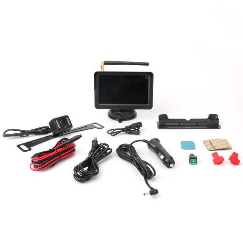 8 led waterproof rearview camera monitor