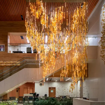 Luxury Hotel and Restaurant Lighting: Gold LED Chandeliers, Pendant Lights, Crystal Attic Fixtures