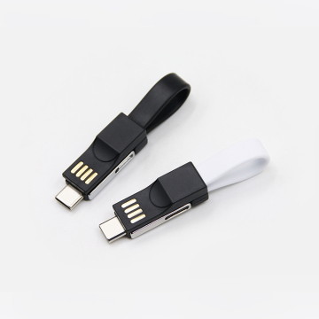 Yijiashishang Hot Selling 3 in 1 Key Chain Magnetic Charging Sync Data Cable 8 Pin Micro USB and Type-C with CE ROHS Certificate and Patent