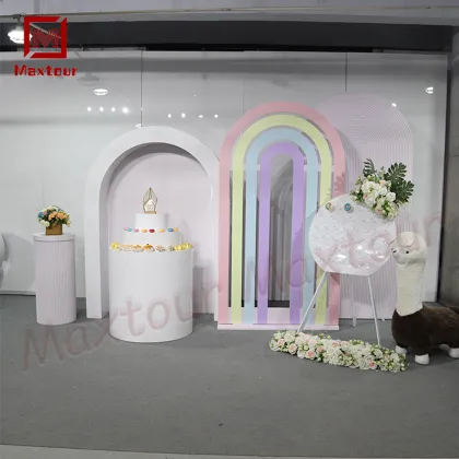 Modern PVC Stand Plinth for Wedding and Hotel Decor: Flower Stand Backdrop for Dining Decor