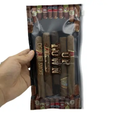Customized Size Cigar Humidor Packaging Bags for 4-5 Cigars