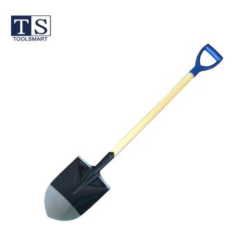 Korean Garden Steel Spade Shovel with Wooden Handle