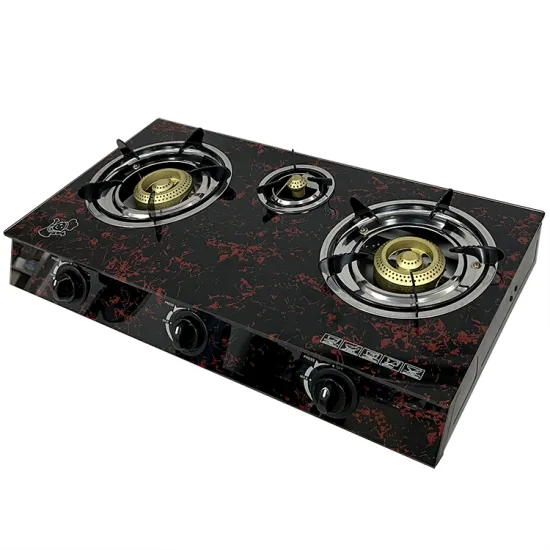 Hot Sale: Industry Wholesale Reasonable Price Home Stove - 3 Burner Tempered Glass Cast Iron Gas Cooker