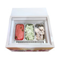 display case frozen hard ice cream cabinet