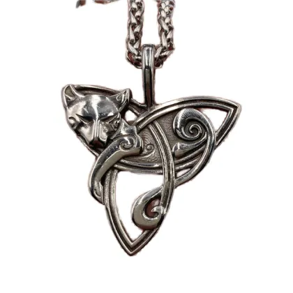 2024 Hot Sale Stainless Steel Nordic Viking Freya Pendant Necklace Gift for Women