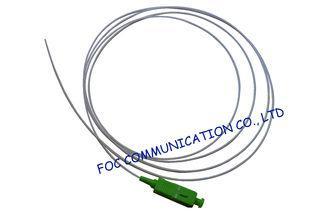 OEM G.652D White Fiber Optic Pigtail Simplex For Telecommun