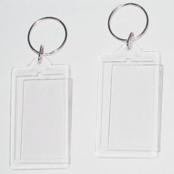 Clear acrylic photo keychain for advertising use