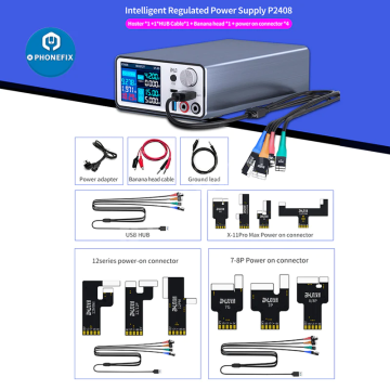JC-ID aixun P2408 Power Supply Test Cable For Phone 6-13 Android