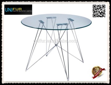 Pratical cheap glass coffee table for restaurants and cafes