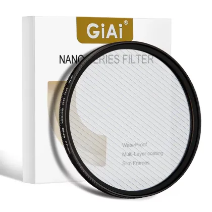 Blue Gold Chromatic Streak Lens Filter for Custom 37-82mm Cinema Camera