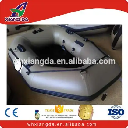 inflatable pontoon boats portable fishing flat bottom boat