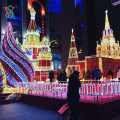 Outdoor Customized Christmas Castle Motif Light Display