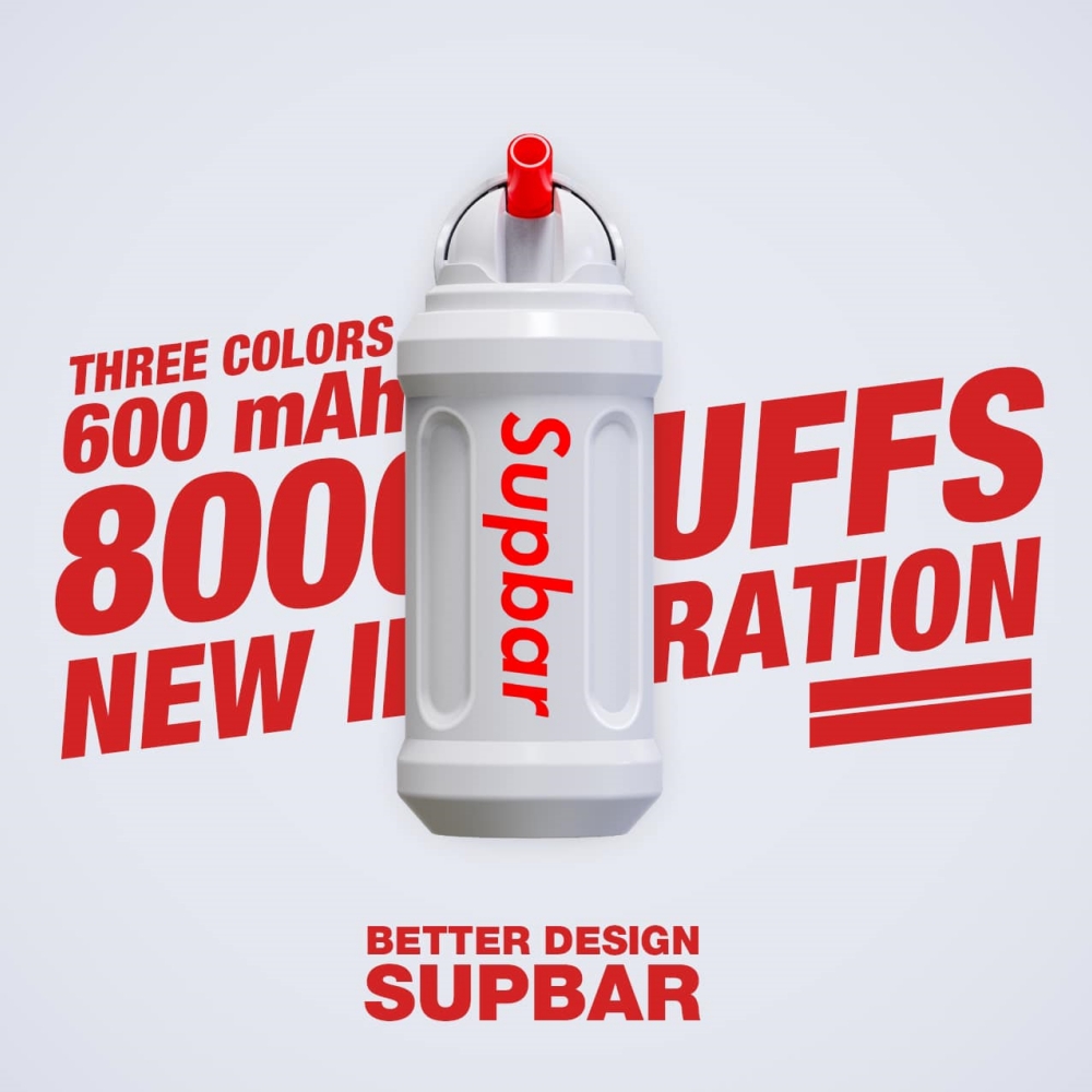 Supbar Vape8000puff 1 18ml