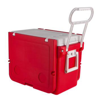 Portable 32L Plastic Insulated Cooler Box for Outdoor Camping