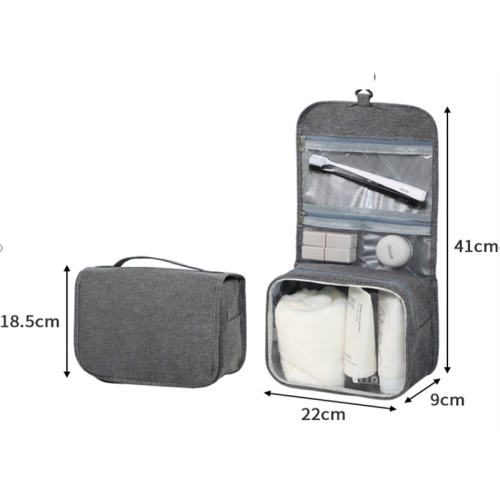 Waterproof Good Wear Resistance Gray Toiletry Bag