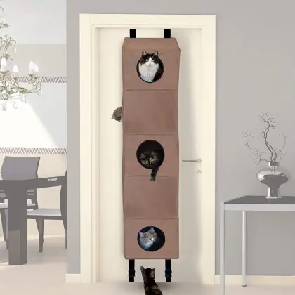 Door hanging cat nest