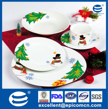 hot new products for 2015 Christmas gift set porcelain dinner set