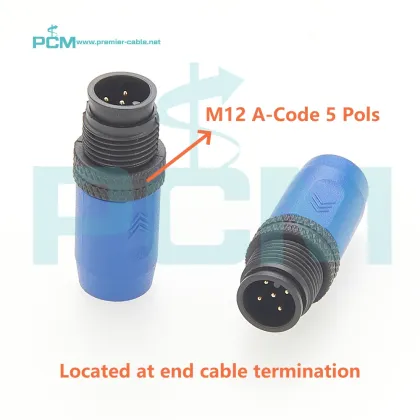 Terminator M12 A Code 5 Pols for NMEA 2000, Backbone, CAN Bus, and DeviceNet CANOpen Interface