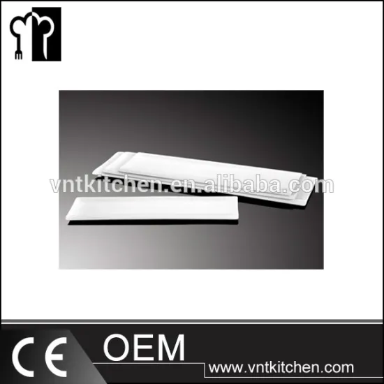 restaurant hotel bulk wedding banquet white cheaper price wholesale ceramic Oblong plates