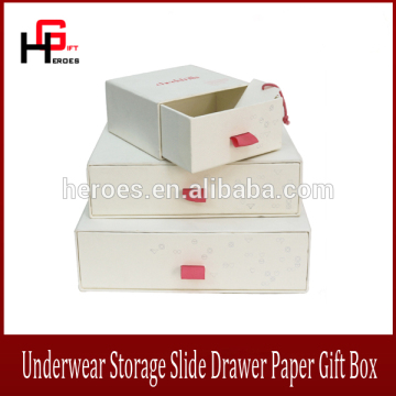 Trade Assurance Luxury Customized Packaging Underwear Storage Slide Drawer Paper Gift Box
