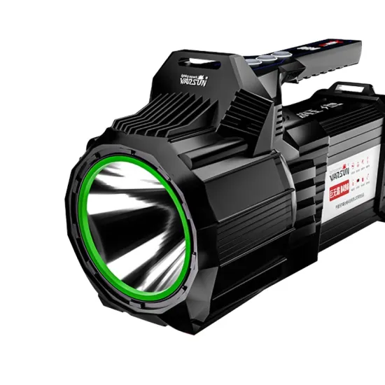 WARSUN D498: High-Power 4000Lm Aluminum Outdoor Searchlight with Built-in Battery, IP55 Rating and TYPE-C Charging