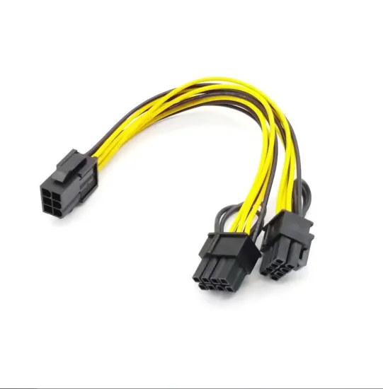 GPU Video Card PCI-E/VGA Splitter Hub Power Cable