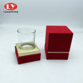 Cajas de embalaje de terciopelo rojo personalizados para taza de vidrio