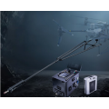 High-altitude exterior wall cleaning drone system