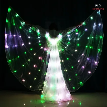 Butterfly led programmable dmx belly dance isis wings for dancing