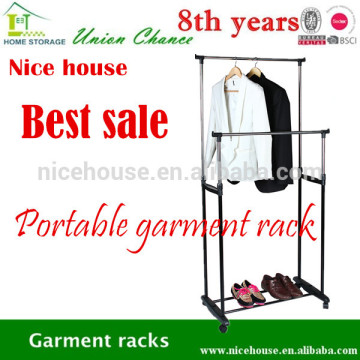 2015 yiwu manufature folding stainless steel clothes drying rack